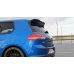 Накладка сплиттер на спойлер багажника на Volkswagen Golf VII R